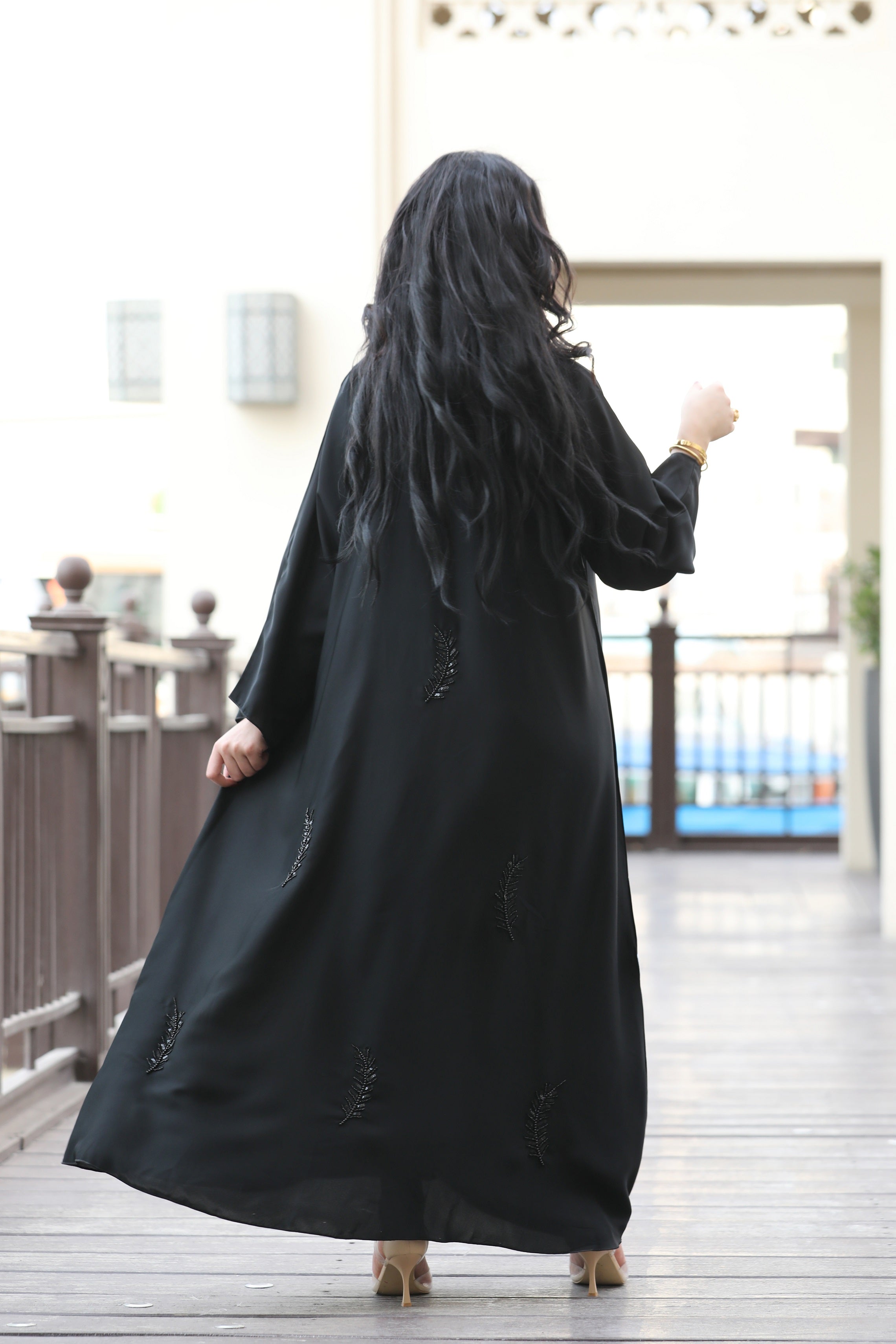 Leaves Cloche abaya