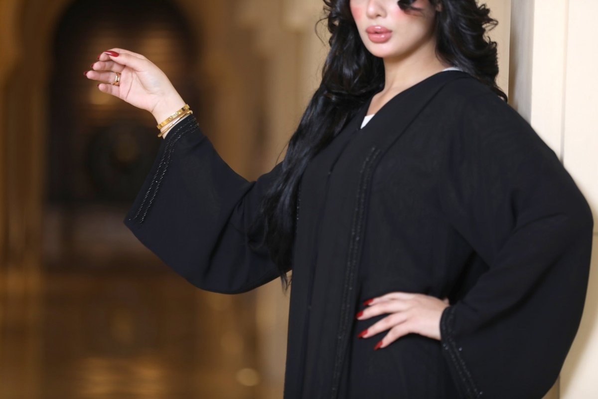 Double chiffon (beads) - Abayat Qumasha Wa Naqsha