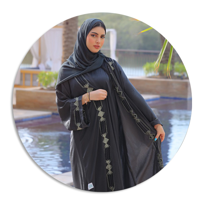 Colored abaya
