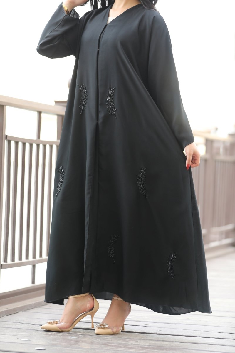 Leaves Cloche abaya - Abayat Qumasha Wa Naqsha