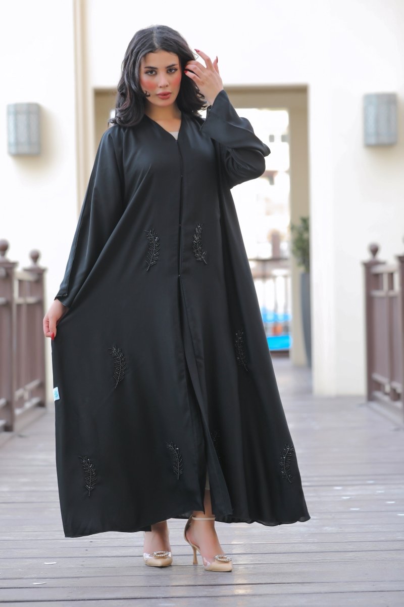 Leaves Cloche abaya - Abayat Qumasha Wa Naqsha