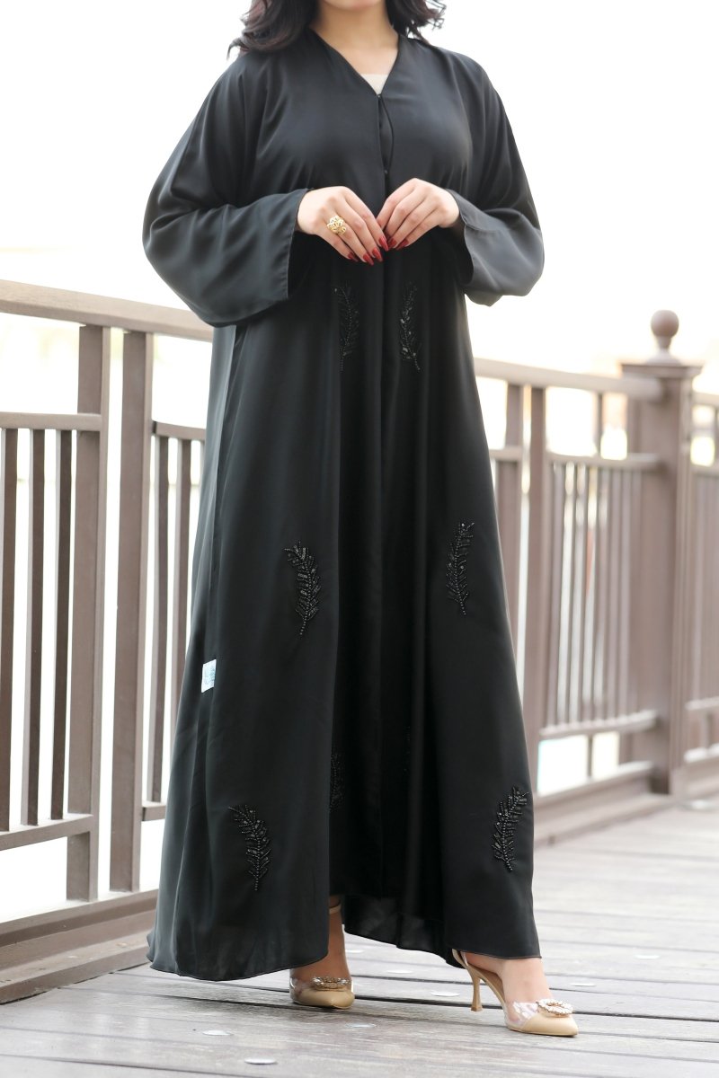 Leaves Cloche abaya - Abayat Qumasha Wa Naqsha