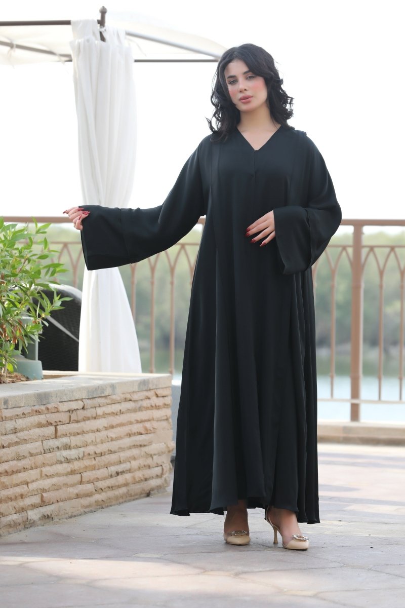 Plain cloche abaya - Abayat Qumasha Wa Naqsha